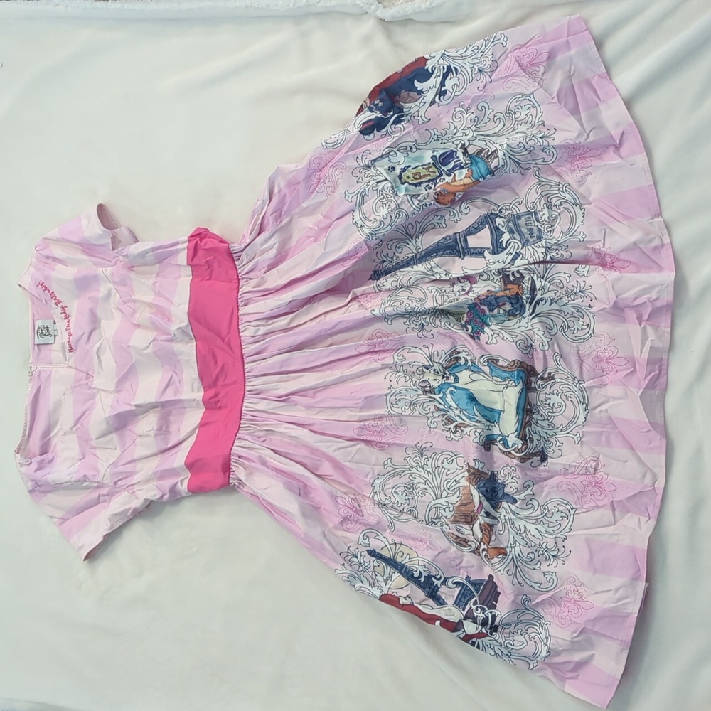 Disney Dress Shop The Aristocats Pink and White Striped Dress